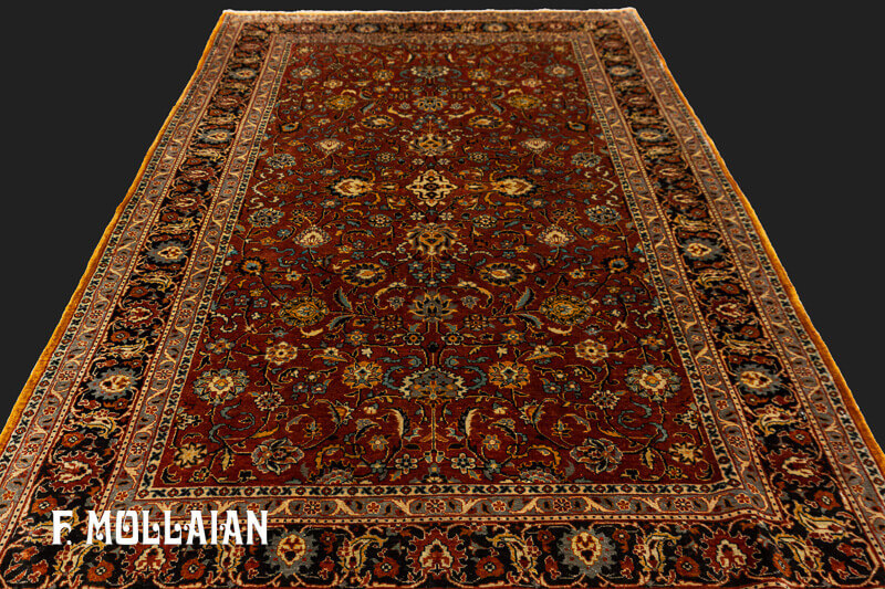 Antique Indian Kashmir Silk Rug n°:65360944